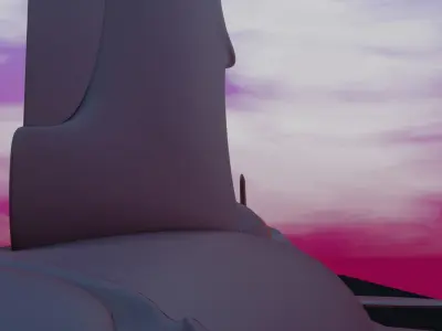 Jas 39 Low-poly rigged and pilot Low-poly 3D model