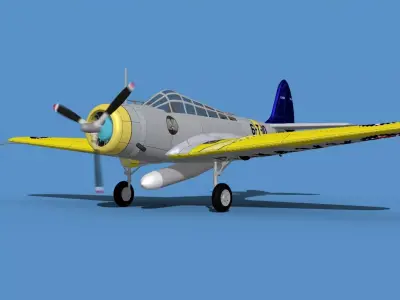 Douglas TBD-1 Devestator V07 3D model