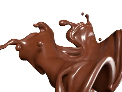 Chocolate Splash Free 004 3D model