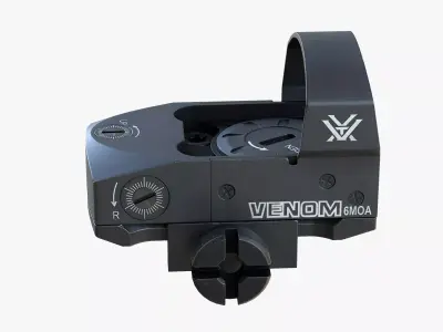 Venom red dot sight Low-poly 3D model purchase
