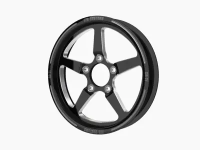 FTD Customs SR71 BC drag racing front wheel Low-poly 3D model