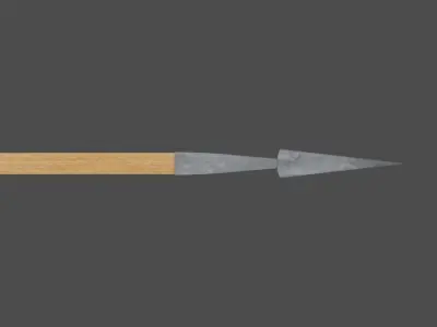 Infitary spear Free low-poly 3D model