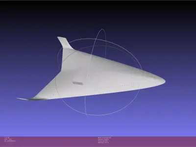 Hypersonic Scramjet Airliner Concept Printable Miniature 3D print model