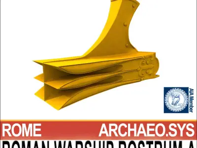 Roman Warship Naval Ram A 3D model