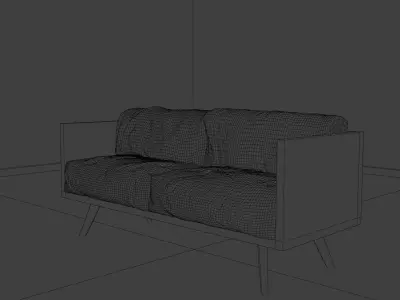modern couch free Free 3D model