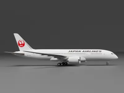 Boeing 787-8 Japan Airlines  3D model