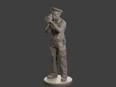 Male Slovac Traffic Police STP 003 3D print model