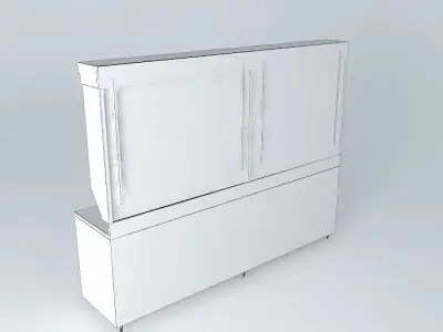 Kit133 Desk and wall niches by Alex Marques Free 3D model