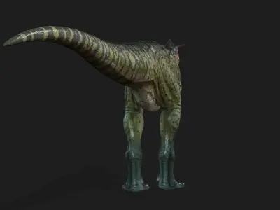 Carnotaurus dinosaur Low-poly with textures Low-poly 3D model