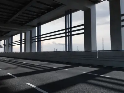 Free Car Road Scene 3D Blender File Textured And Tutorial Video Free 3D model