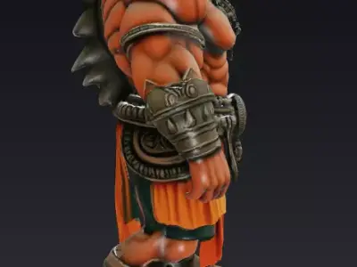 Rhino hybrid Low-poly 3D model