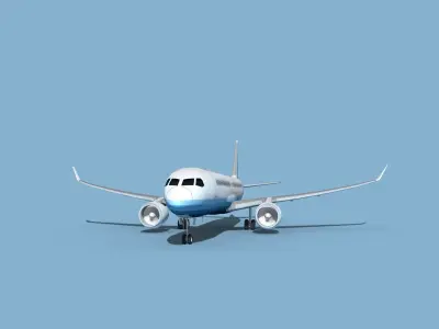 Airbus A220-300 Corporate 2 3D model
