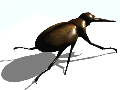 stag beetle Low-poly 3D model
