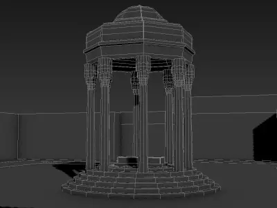 Tomb of Hafez Low-poly 3D model