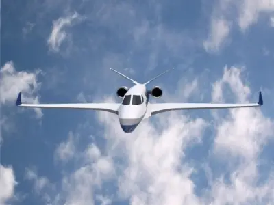 Space Eagle concept aircraft Low-poly 3D model