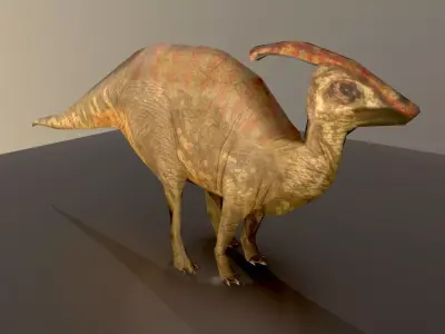 Raptor dinosaur   Low-poly 3D model