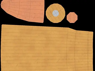 Lapua Magnum Low Poly bullet Free low-poly 3D model