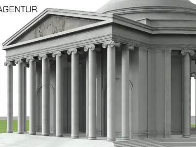 Jefferson Memorial in Washington 3D model