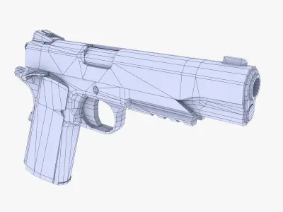 Colt M1911 Pistol Low-poly 3D model order