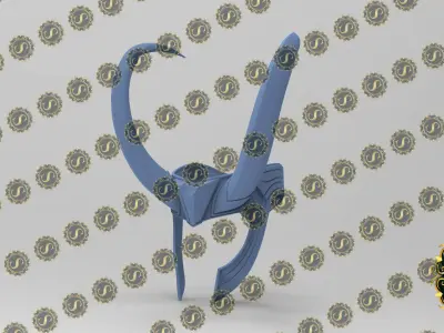 Loki New Helmet Crown Thor Ragnarok Version for 3d printing 3D model