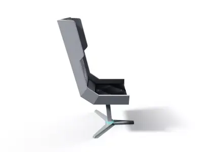 Sci-Fi Office Chair Low-poly 3D model