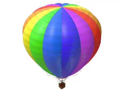 hot air balloon 3D model
