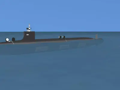 Virginia Class SSGN 804 USS USS Barb 3D model