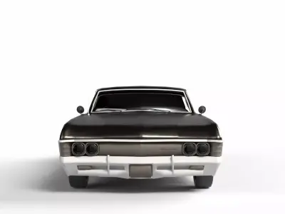 Retro Car Low-poly 3D model purchase