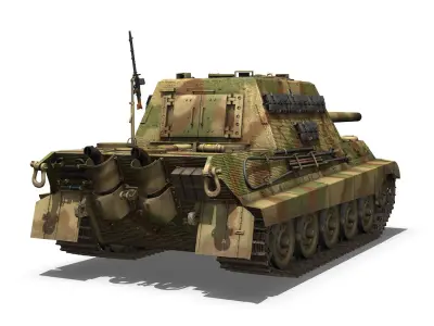 SDKFZ 186 Jagdtiger - Hunting Tiger 3D model