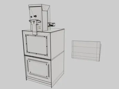 US Newspaper Compressor Boxes Game Ready PBR textures Low-poly 3D model