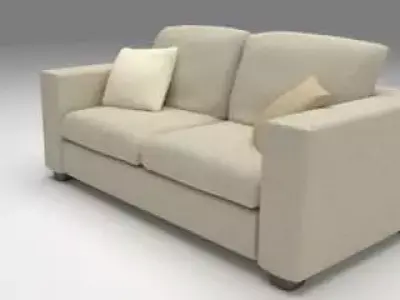 Burlap Sofa Free 3D model
