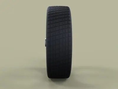 Wheel with spokes 3D model