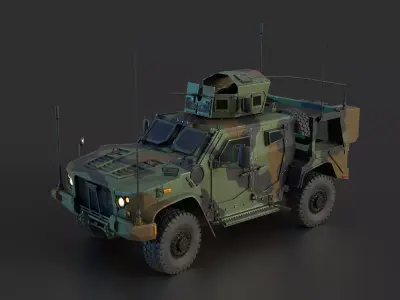 Oshkosh JLTV Game Ready PBR 4k Low-poly 3D model