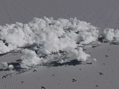 VDB Cumulonimbus Cloud Field 4 3D model
