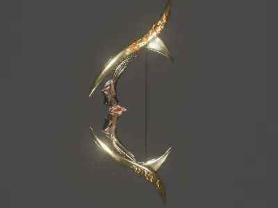 Mystic Bow based on a design by one of my colleague 3D model