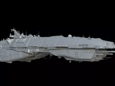 Spaceship - Command Ship 3D model