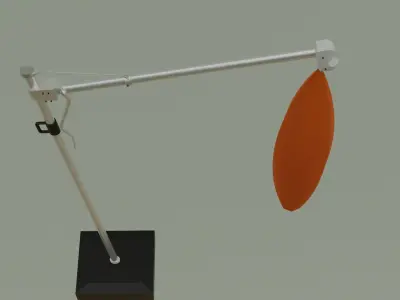 Umbrella Deck Parasol  Low-poly 3D model