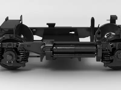 Train Undercarriage 3D model