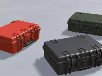 Hard case Low-poly 3D model