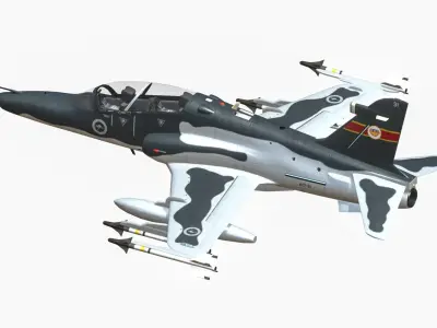 BAE Hawk 127 Royal Australian Air Force Low-poly 3D model