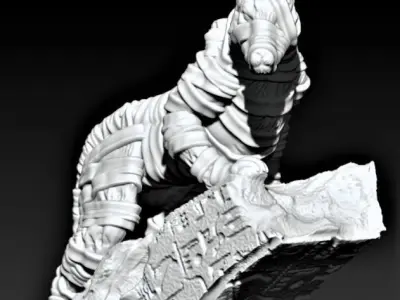 Mummy dog 3D print model