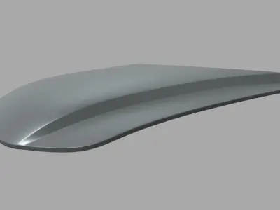 Car Bonnet 08 Low-poly 3D model