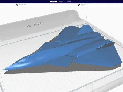 Lockheed NGAD prime concept fighter Low-poly 3D model