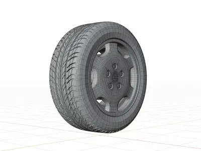 Audi 100 C4 Sedan 1991 Wheel 3D model