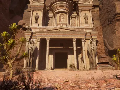 Petra Environment Low-poly 3D model