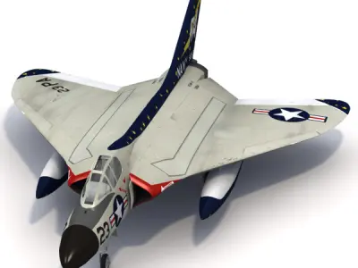Douglas F4D F-6 Skyray 3D model