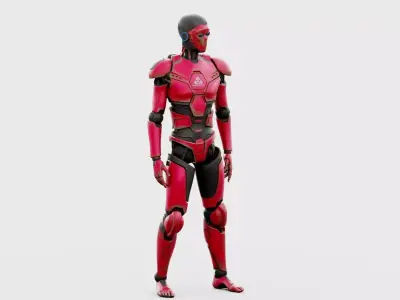 CYBORGTOPIA B-23 Rigged for Unreal Engine - Unity - MIXAMO 3D model