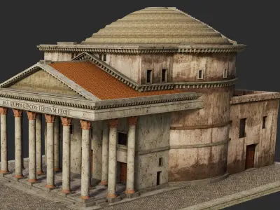 Pantheon in Rome 3D model