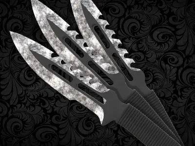 NINJA WEAPONS VOL2 Low-poly 3D model