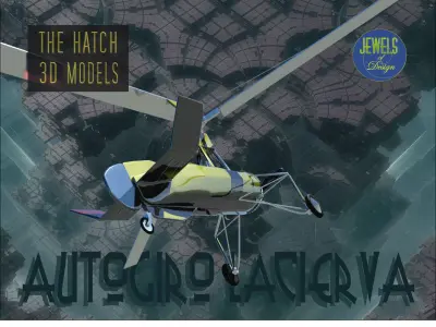 Autogiro LaCierva 3D model